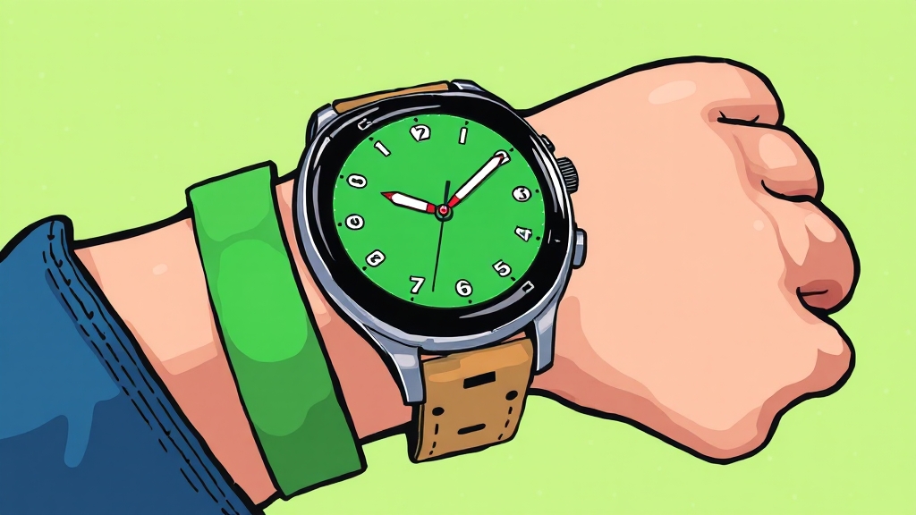 워치7 그린: 스트랩 선택 팁 (cartoon 스타일)