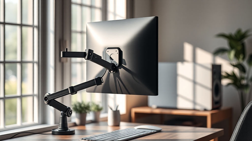 싱글 모니터암 구매 전 고려 사항 (realistic 스타일)