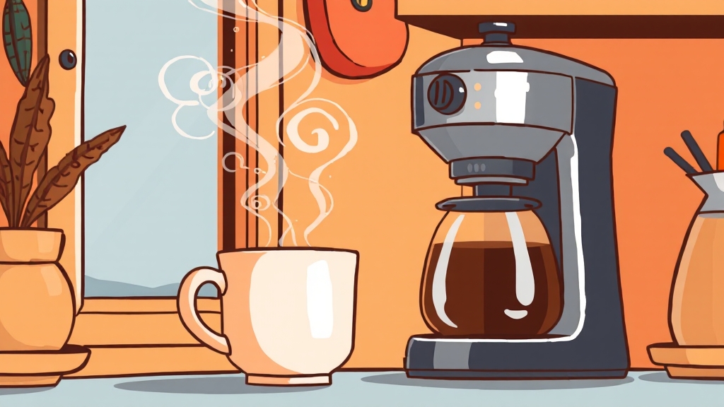 커피 메이커 사용법 완벽 가이드 (illustration 스타일)