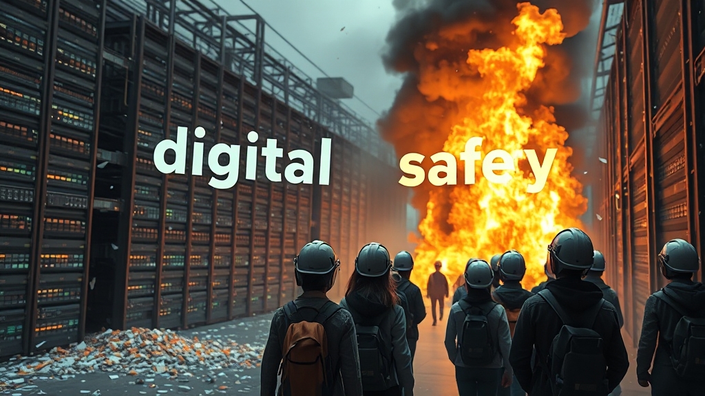 디지털 사회의 안전, 무엇을 남겼나? (realistic 스타일)