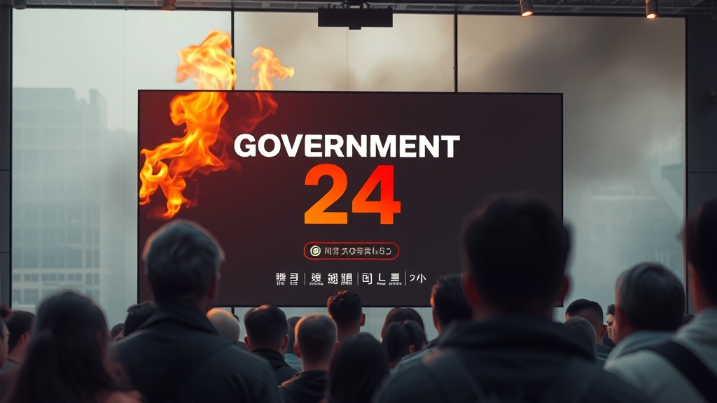 정부24 왜 멈췄나? (realistic 스타일)