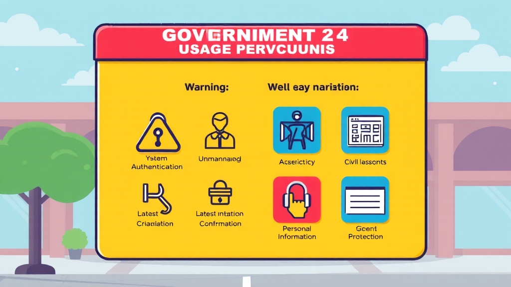 대체 서비스 이용 시 주의사항 (cartoon 스타일)