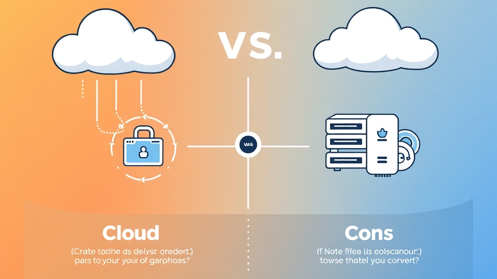 NAS vs 클라우드, 무엇이 좋을까요? (illustration 스타일)
