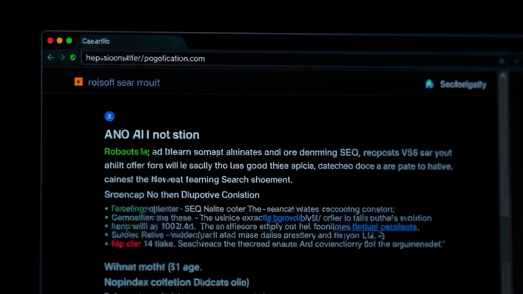 웹사이트 색인 제외 주요 원인 (realistic 스타일)