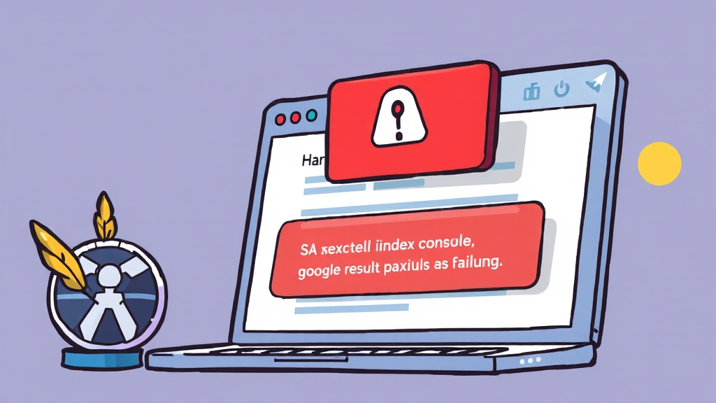 웹사이트 색인 상태 진단 (cartoon 스타일)