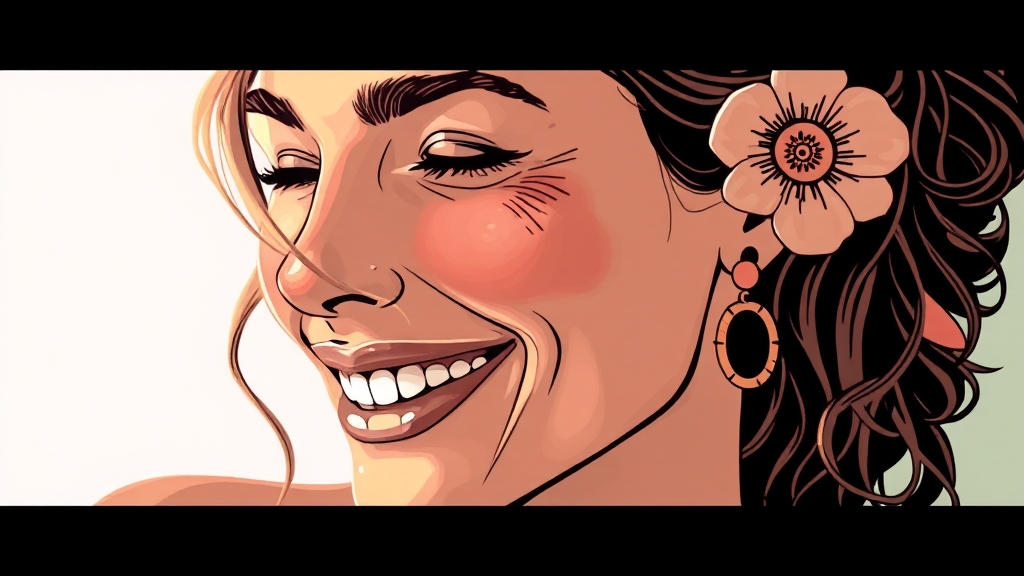 피부 노화 예방의 중요성 (illustration 스타일)