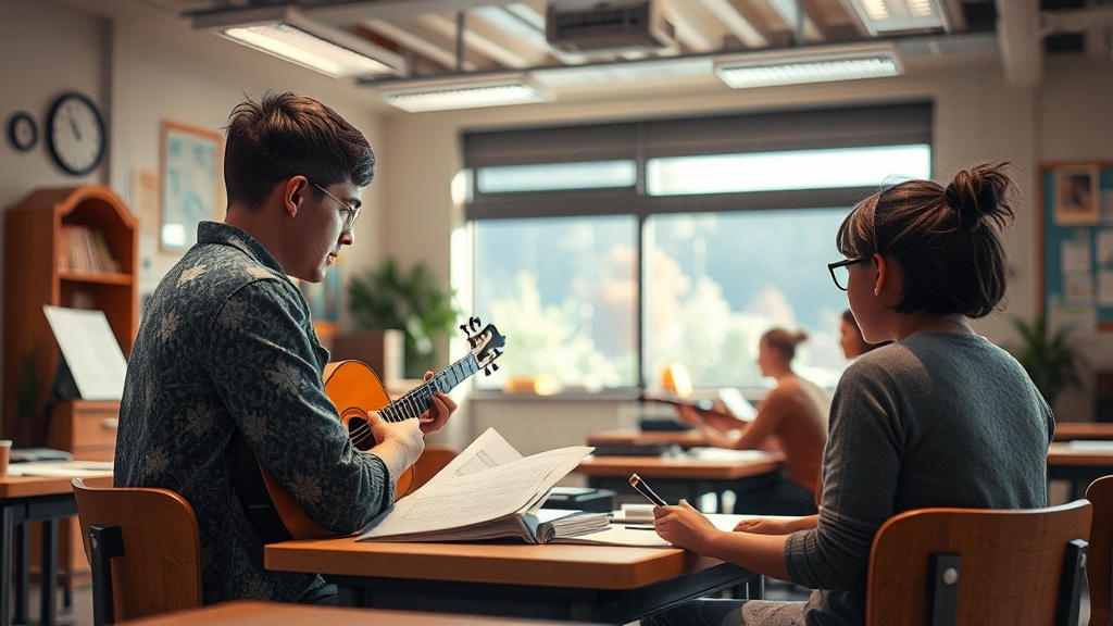 수업 준비 돕는 AI 활용법 (realistic 스타일)