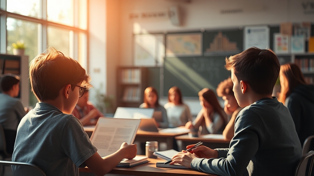 AI 활용 수업 사례 및 팁 (realistic 스타일)