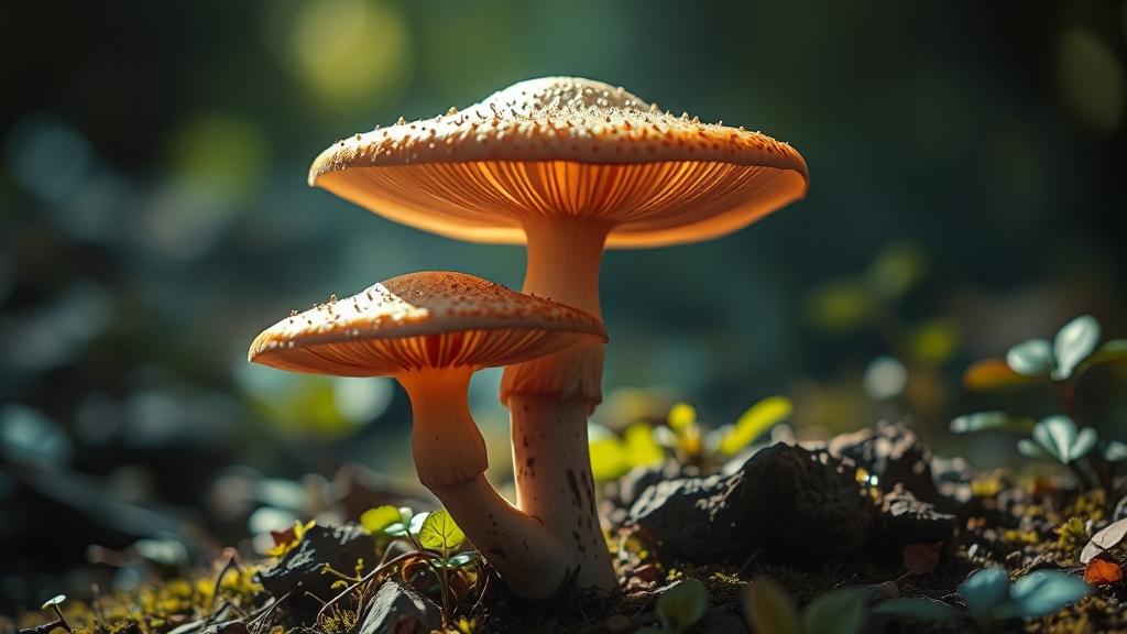 영지버섯, 주요 효능은? (realistic 스타일)