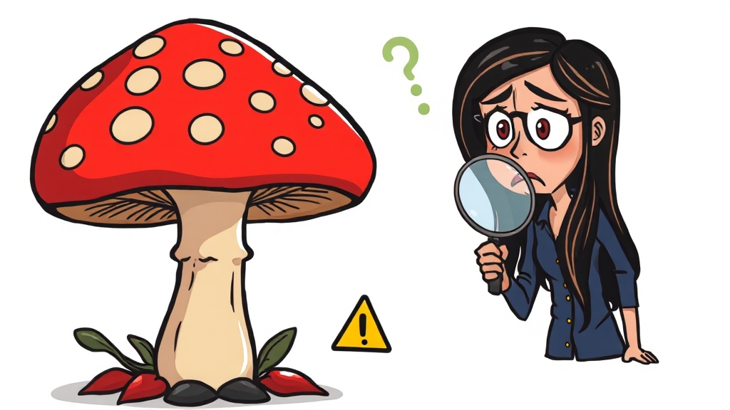 영지버섯, 부작용은 없을까요? (cartoon 스타일)