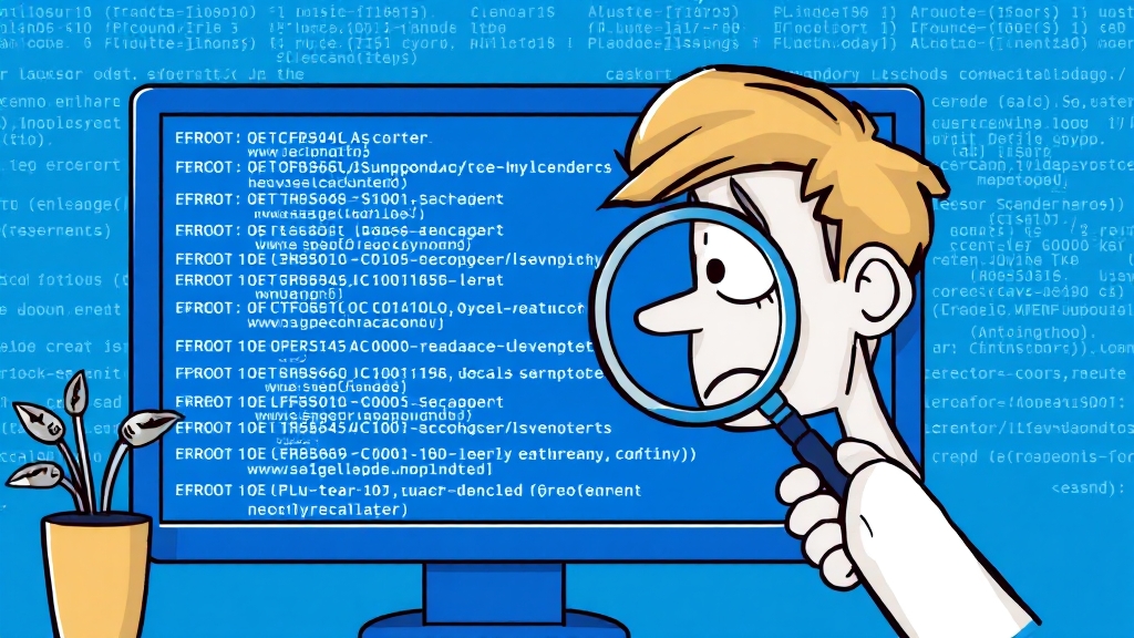 블루스크린 발생 시, 초기 대응법 (illustration 스타일)