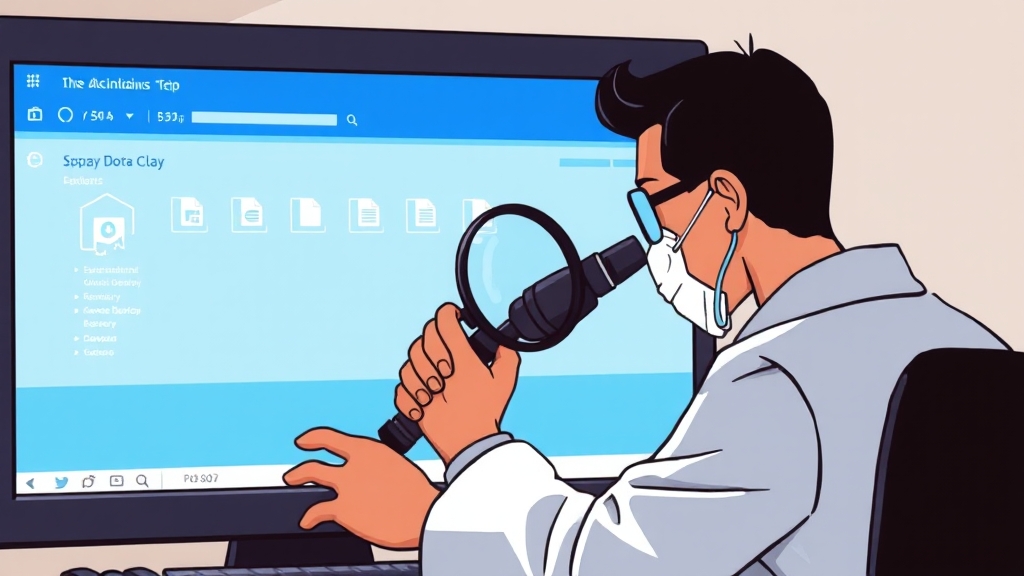 시스템 파일, 꼼꼼하게 복구 및 검사 (illustration 스타일)