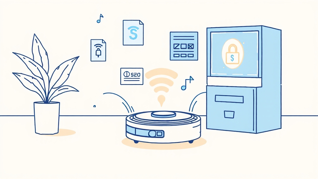 소비자가 할 수 있는 보안 강화 방법 (illustration 스타일)