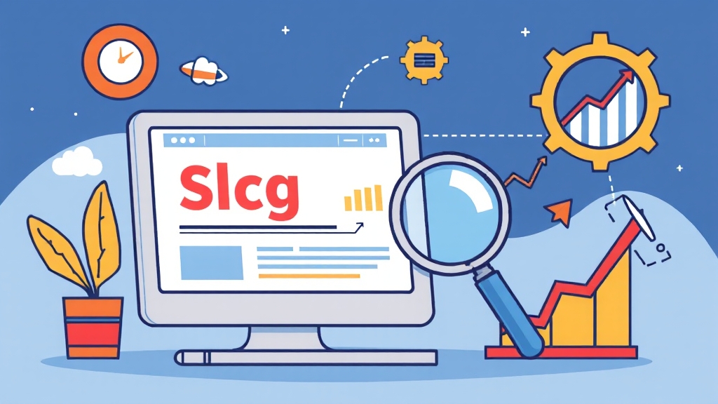 블로그 최적화: 검색 노출 전략 (cartoon 스타일)