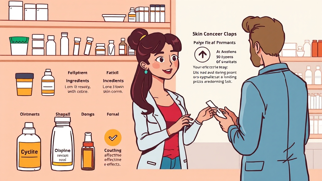 연고 선택 시 고려사항 (cartoon 스타일)