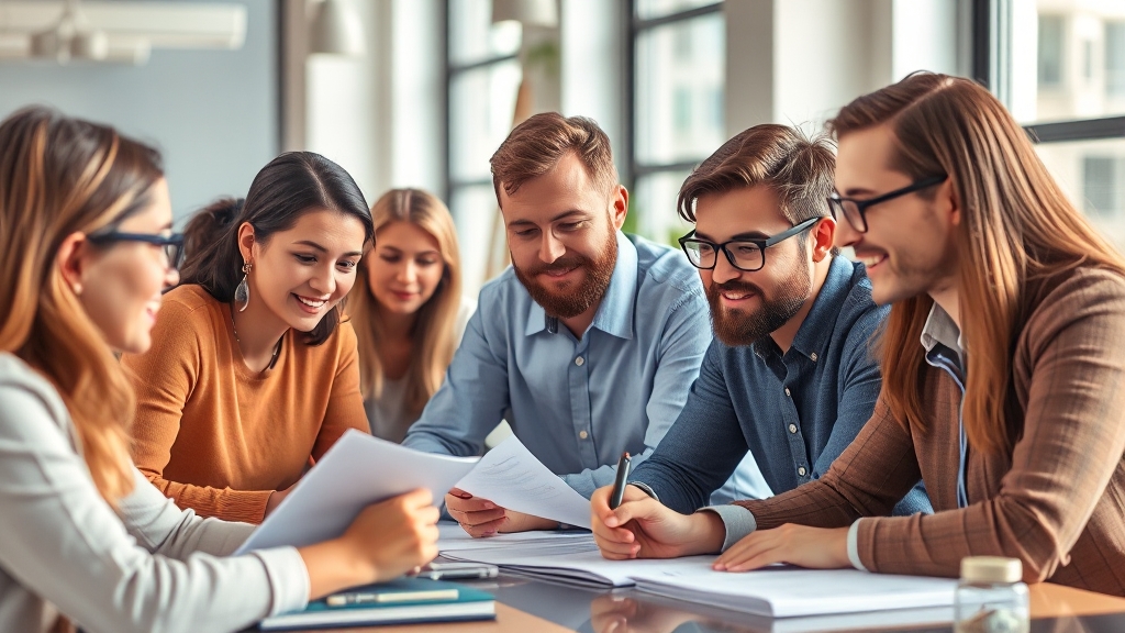 제미나이 활용 사례: 업무 효율 향상 (realistic 스타일)