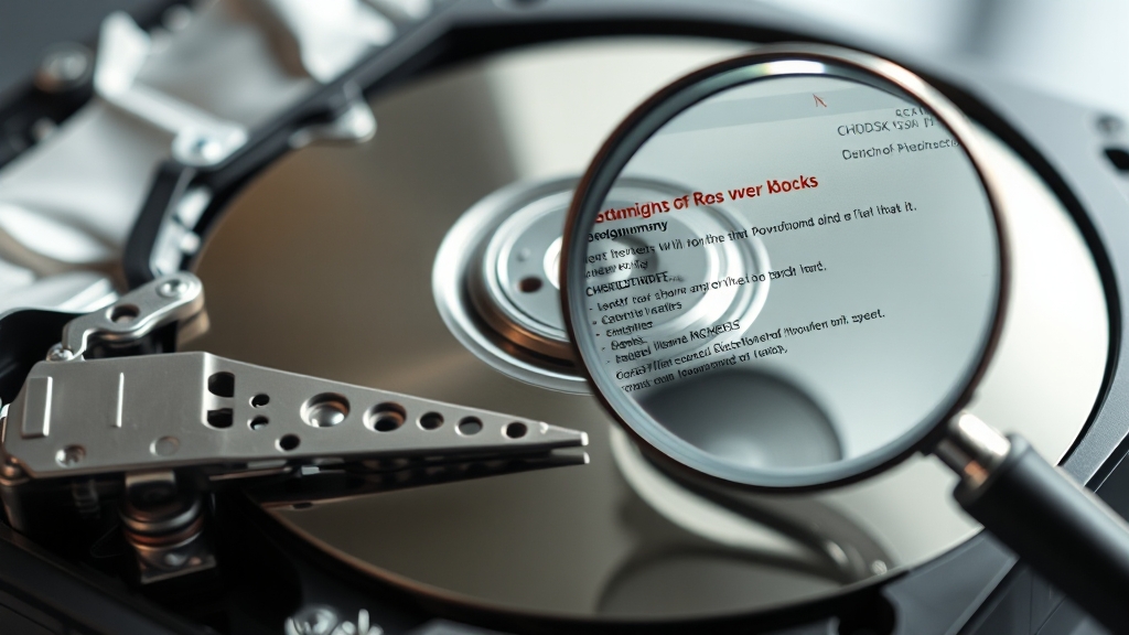 CHKDSK 검사 결과: 문제 해결 방법 (realistic 스타일)