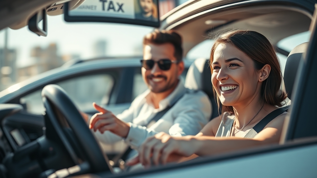 전기차 세금 감면 혜택 (realistic 스타일)