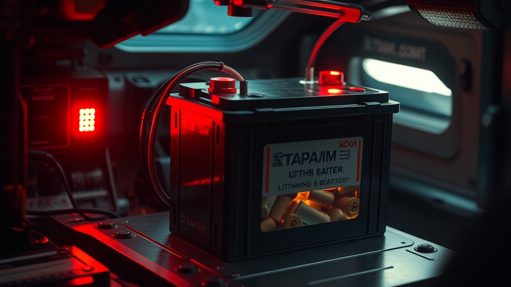 리튬 배터리 안전 규정 (realistic 스타일)