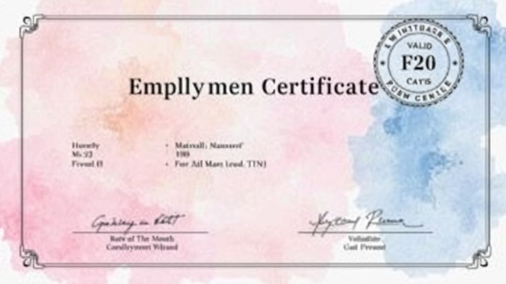 발급 시 유의사항 (watercolor 스타일)