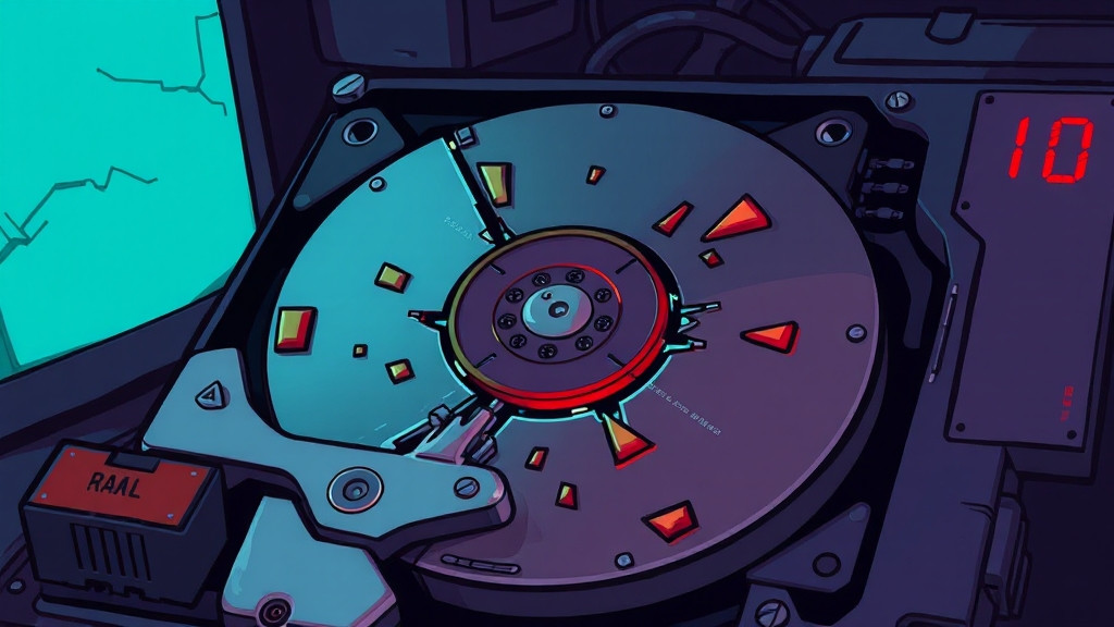 배드 섹터 원인 및 증상 (cartoon 스타일)