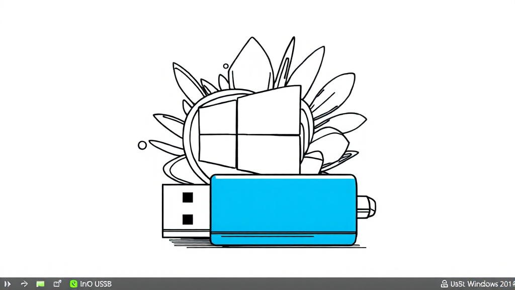 대체 방법: ISO 파일 및 Rufus 활용 (illustration 스타일)