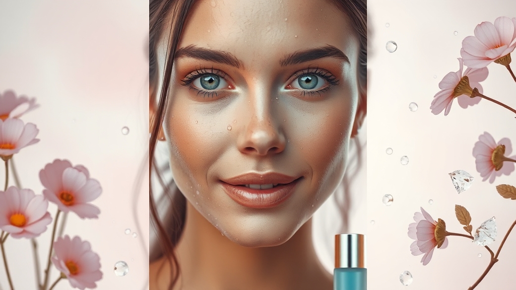 계절별 피부 관리 전략 (realistic 스타일)