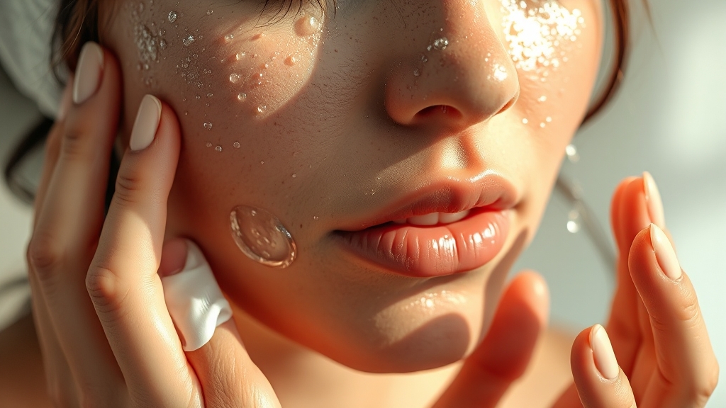 효과적인 보습제 사용법 (realistic 스타일)