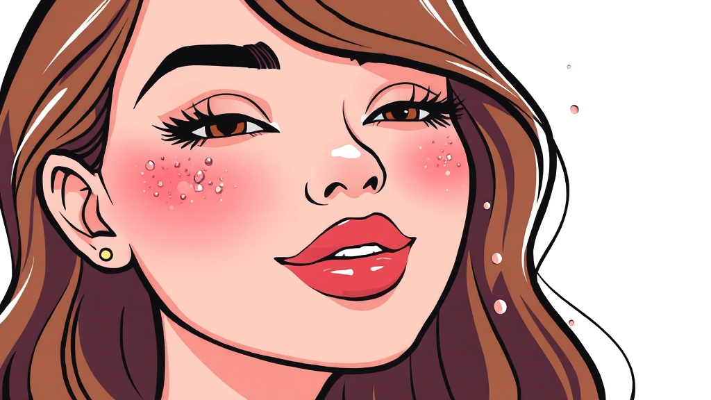 피부 타입별 맞춤 관리 (cartoon 스타일)