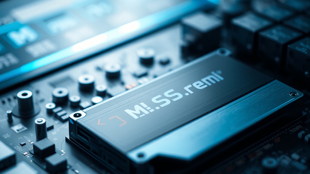 M.2 SSD, 작지만 강력한 성능 (realistic 스타일)