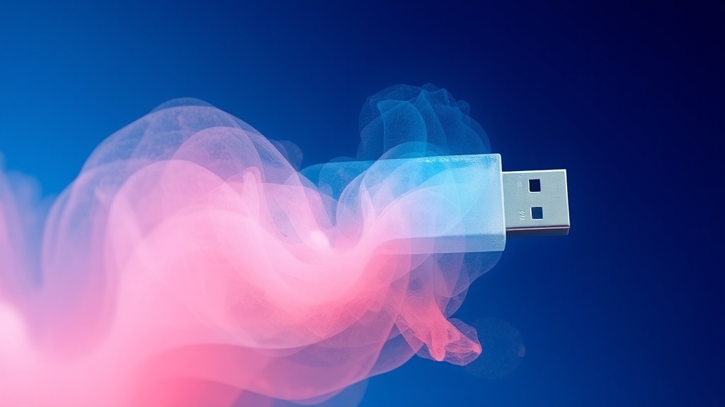 복구 USB, 왜 필요할까? (watercolor 스타일)