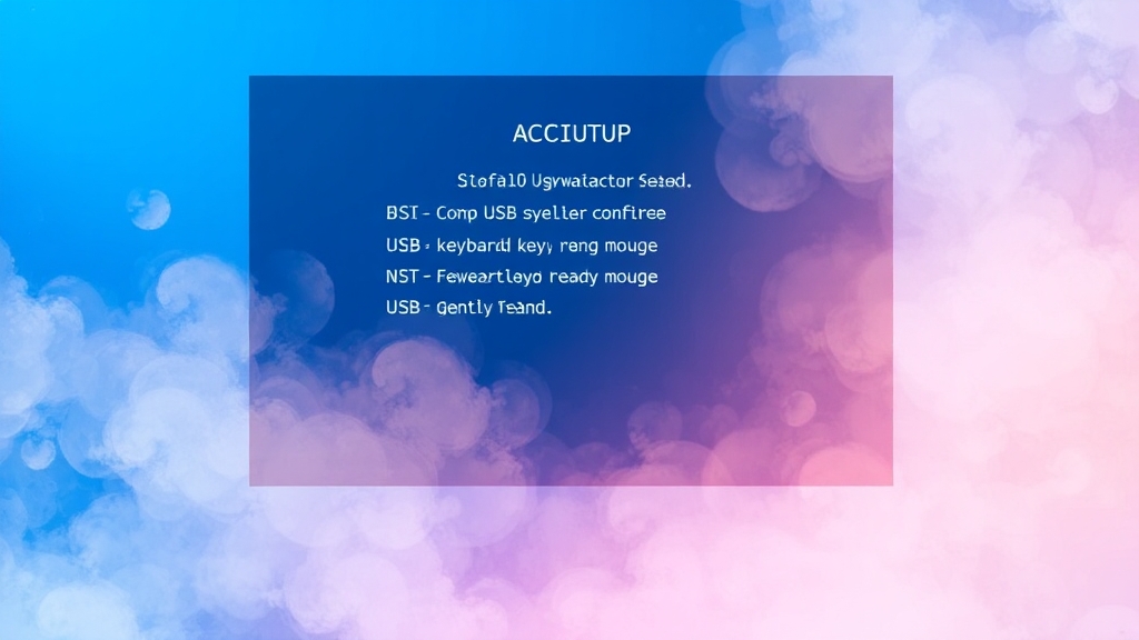 BIOS 설정, 이렇게 바꾸세요! (watercolor 스타일)