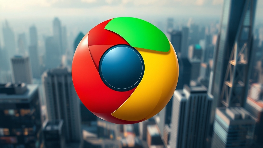 제미나이-크롬 통합 배경 & 구글 전략 (realistic 스타일)