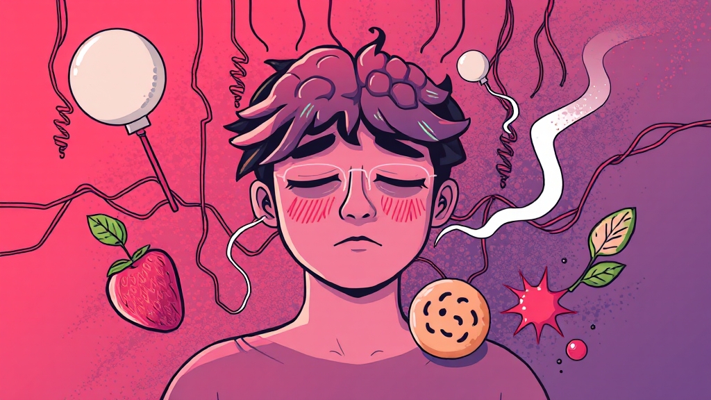 식곤증과 당뇨, 무슨 관계? (illustration 스타일)