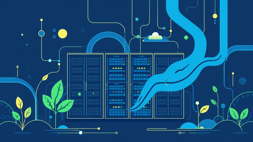 AI 기반 ESS 관리 및 에너지 효율 향상 (illustration 스타일)