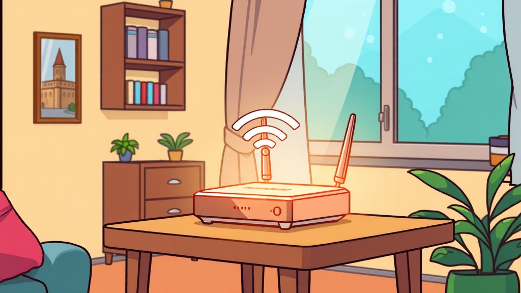 공유기 위치, 이렇게 바꾸세요! (cartoon 스타일)