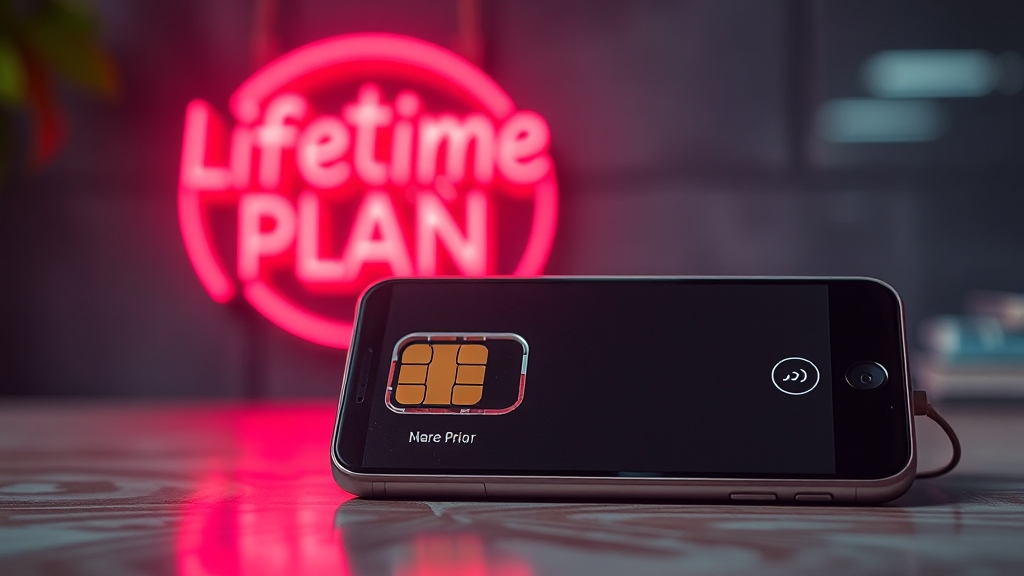 알뜰폰 평생요금제란? (realistic 스타일)