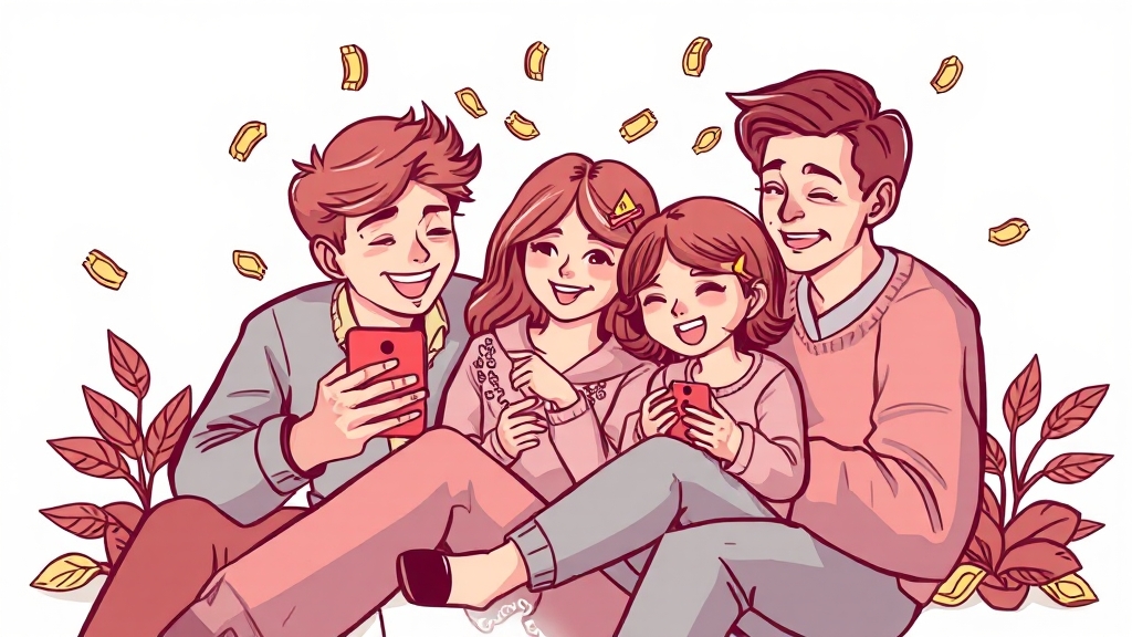 통신비 절약, 얼마나 될까? (illustration 스타일)