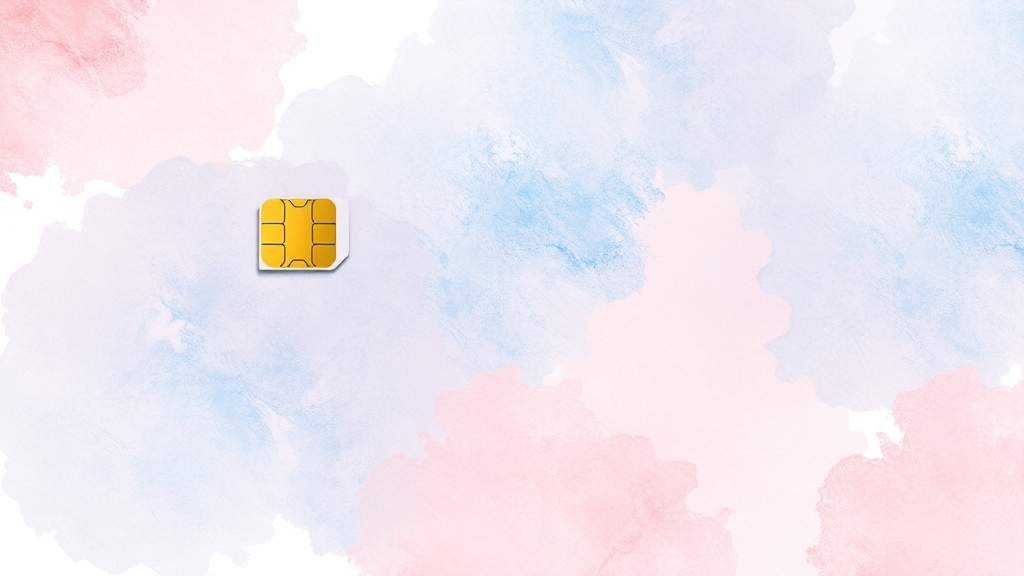 알뜰폰 셀프 개통 가이드 (watercolor 스타일)