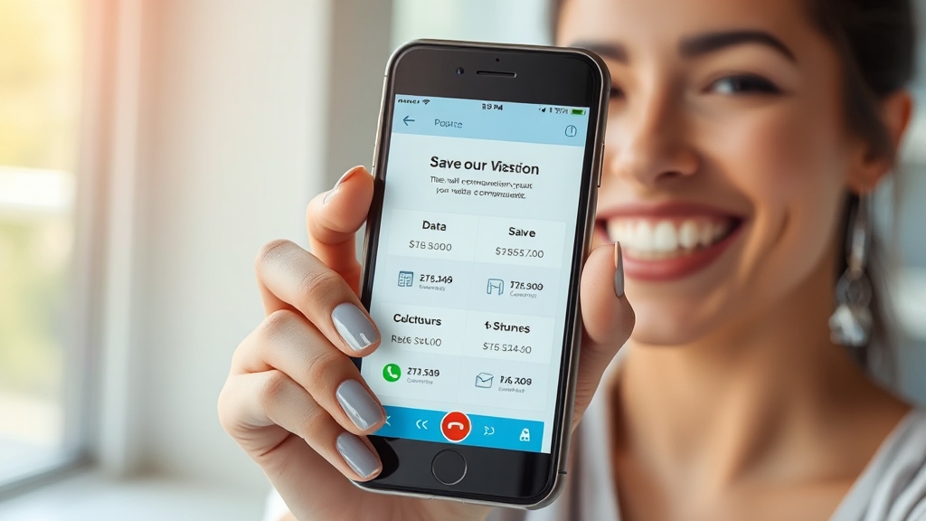 요금제 비교 사이트 활용법 (realistic 스타일)