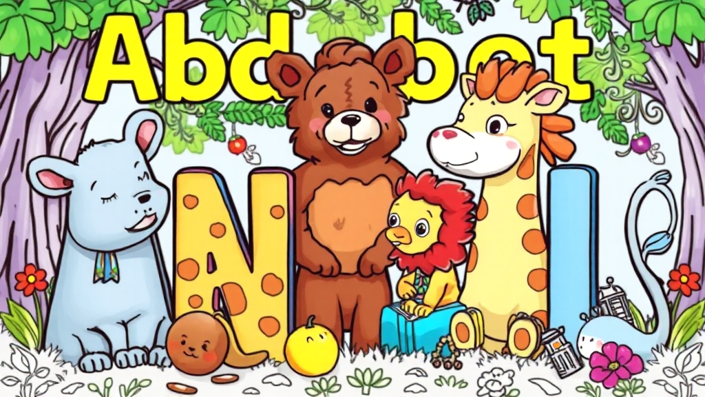 색칠공부 워크시트 템플릿 (realistic 스타일)