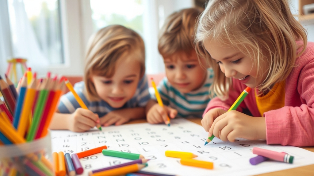 쓰기 연습 워크시트 템플릿 (realistic 스타일)