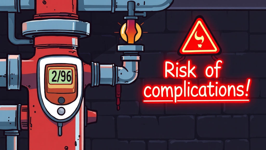 합병증 위험 요인은? (cartoon 스타일)