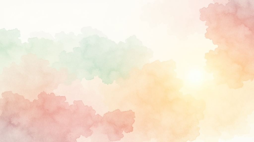 합병증 예방 생활 습관 (watercolor 스타일)