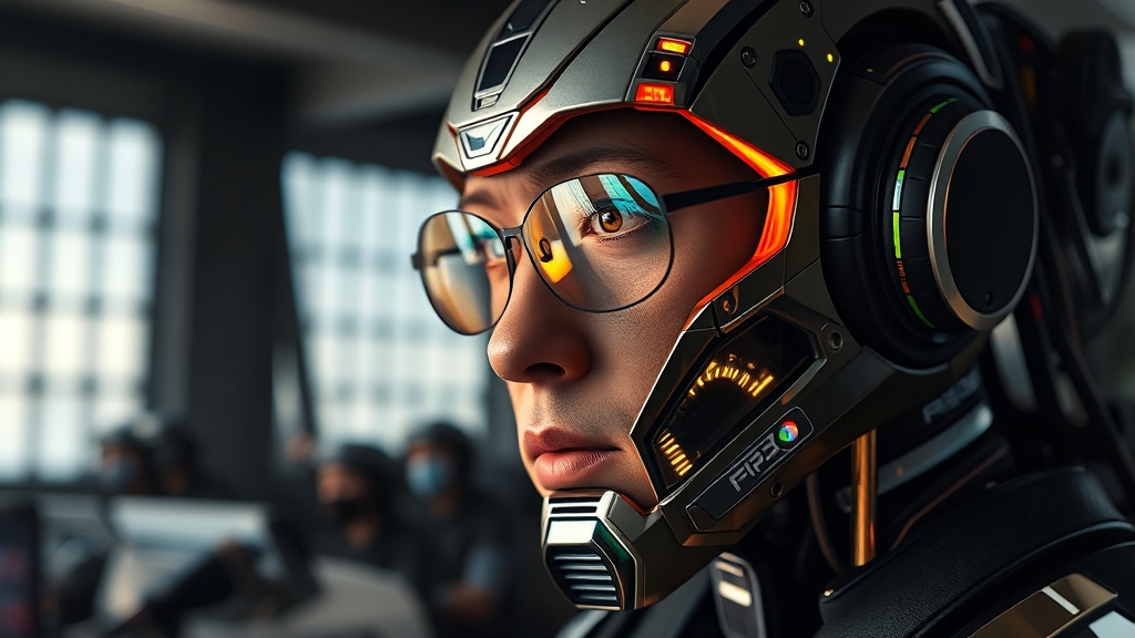 AI 산업과 GPU 확보 경쟁 (realistic 스타일)