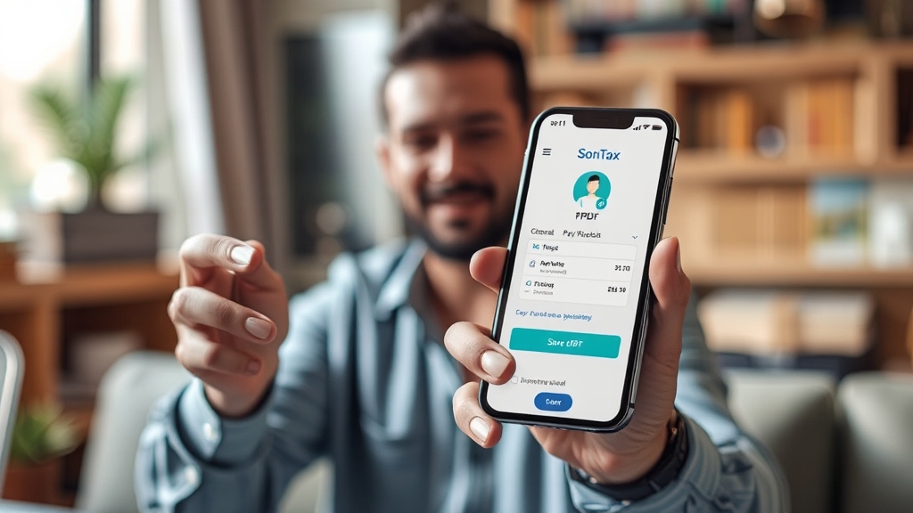 손택스(모바일 앱)으로 급여명세서 보는 방법 (realistic 스타일)