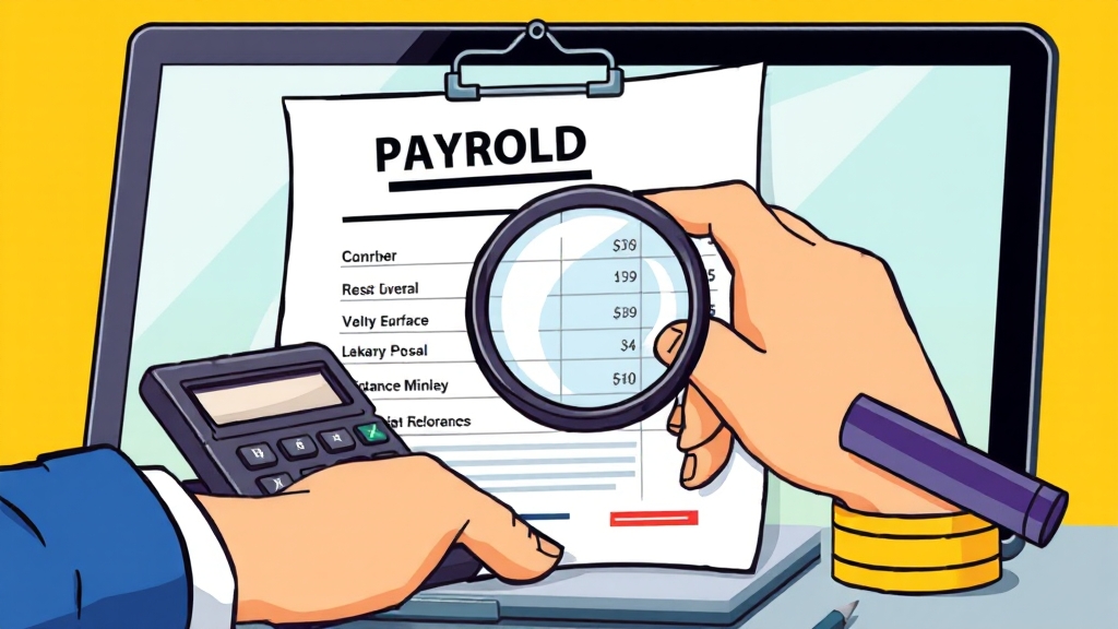 급여명세서, 꼼꼼하게 확인해야 할 부분들 (cartoon 스타일)