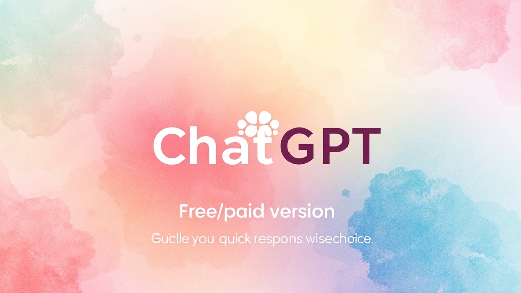 챗GPT 요금제, 나에게 맞는 선택은? (watercolor 스타일)
