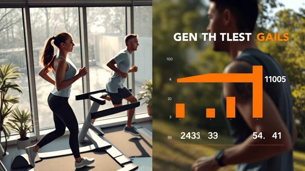 러닝머신 vs 실외 달리기, 선택은? (realistic 스타일)