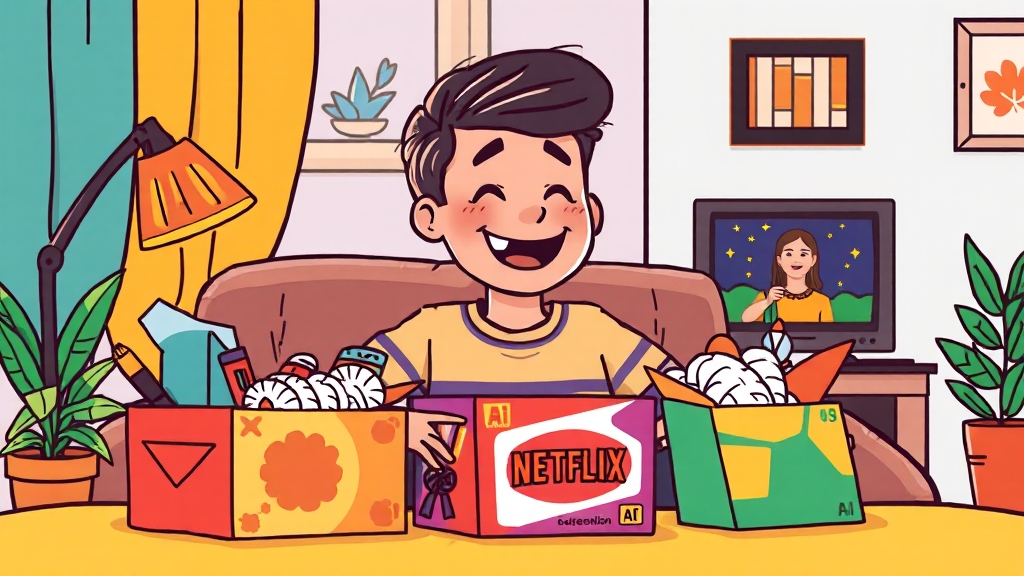 주요 구독 서비스 종류 및 특징 (cartoon 스타일)